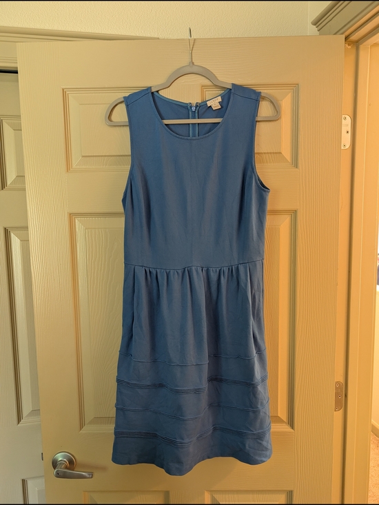 J. Crew Factory Dresses & Skirts - J. Crew Factory Sleeveless Dusty Blue A-Line Dress